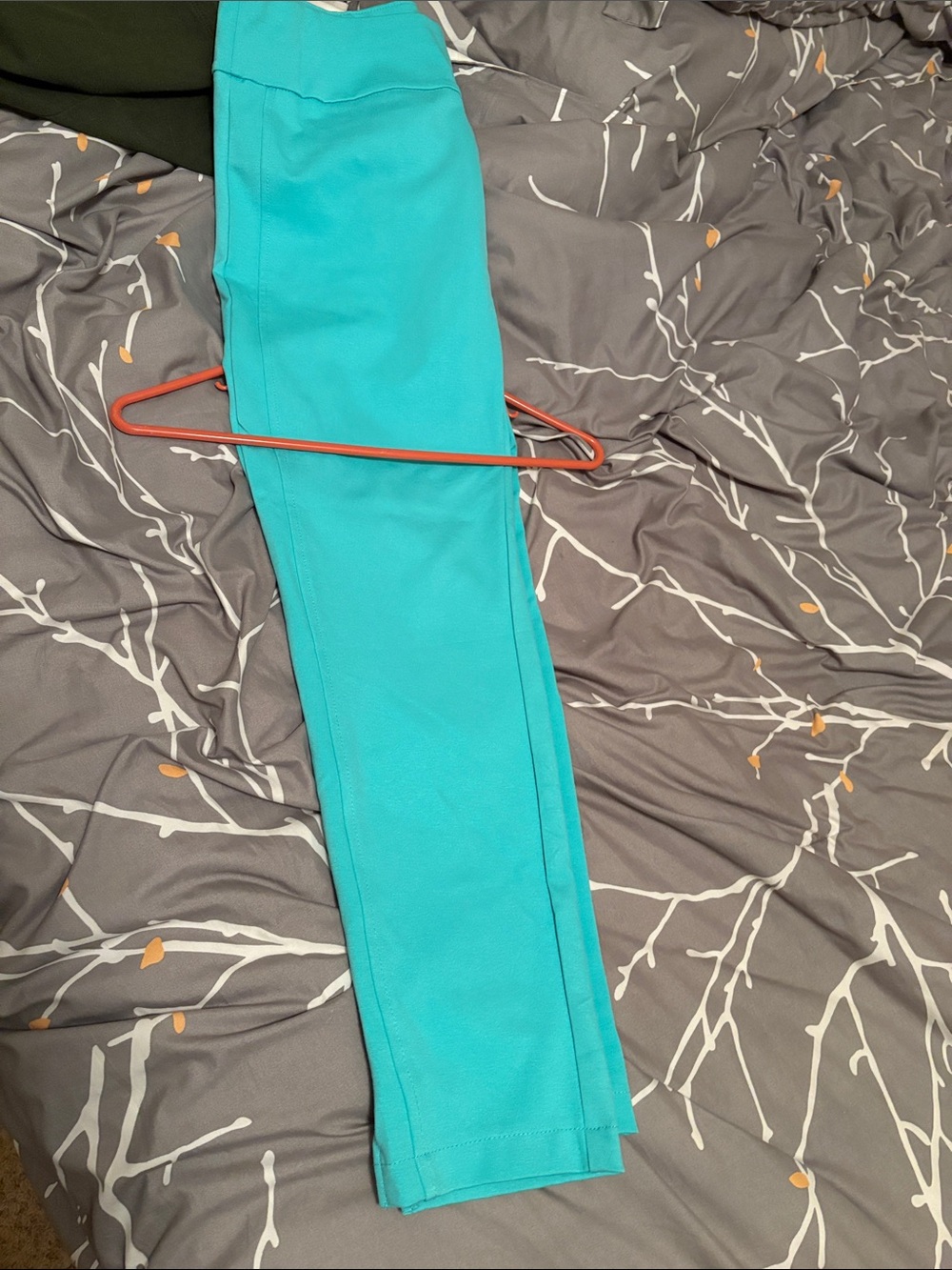 Womens Stretch Ponte Leggings in Turquoise